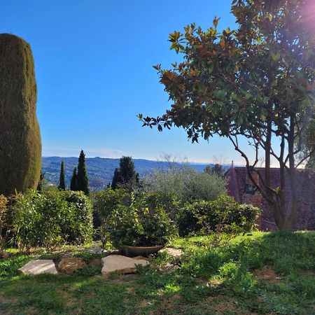 Clim Jardin Et Parking Prive -Piscine Tennis Et Park Vue Mer Grasse Exterior foto